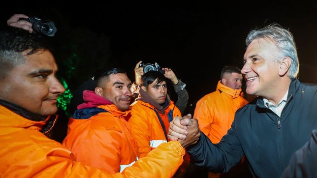 Martín Llaryora durante la inauguración de la ampliación de la avenida Luchesse