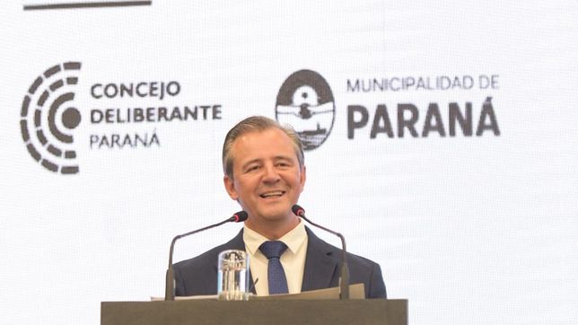 Bahl, intendente de la capital de Entre Ríos, dio su discurso de apertura de sesiones.