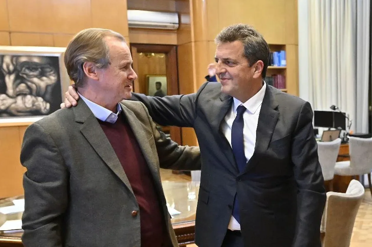 Gustavo Bordet y Sergio Massa.