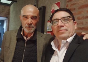 Alejandro Álvarez, subsecretario de Políticas Universitarias junto a Juan José Gomez Centurión
