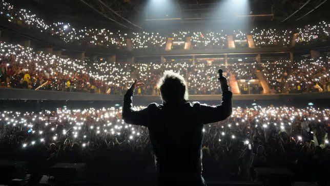 Javier Milei en el Movistar Arena