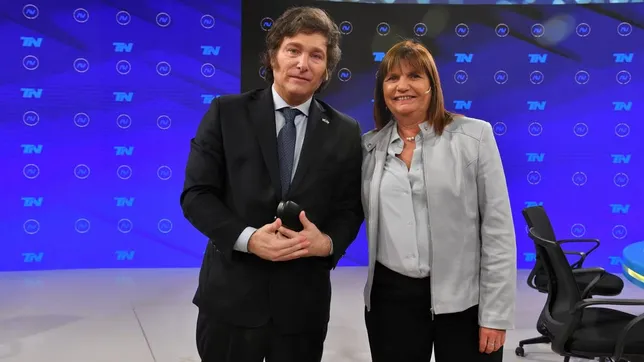 Javier Milei y Patricia Bullrich.