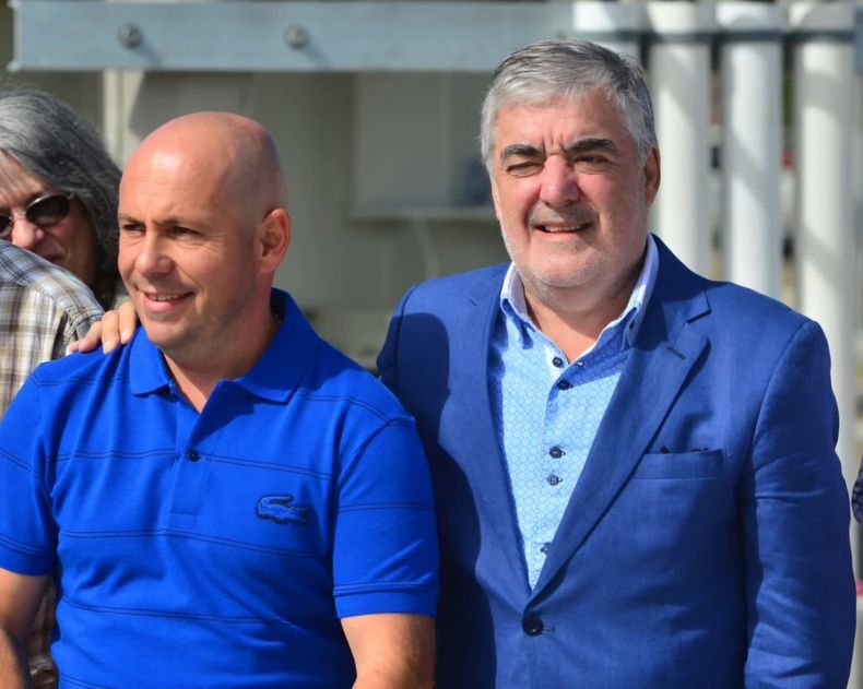 Ricardo Sastre y Mario Das Neves, exgobernador de Chubut.