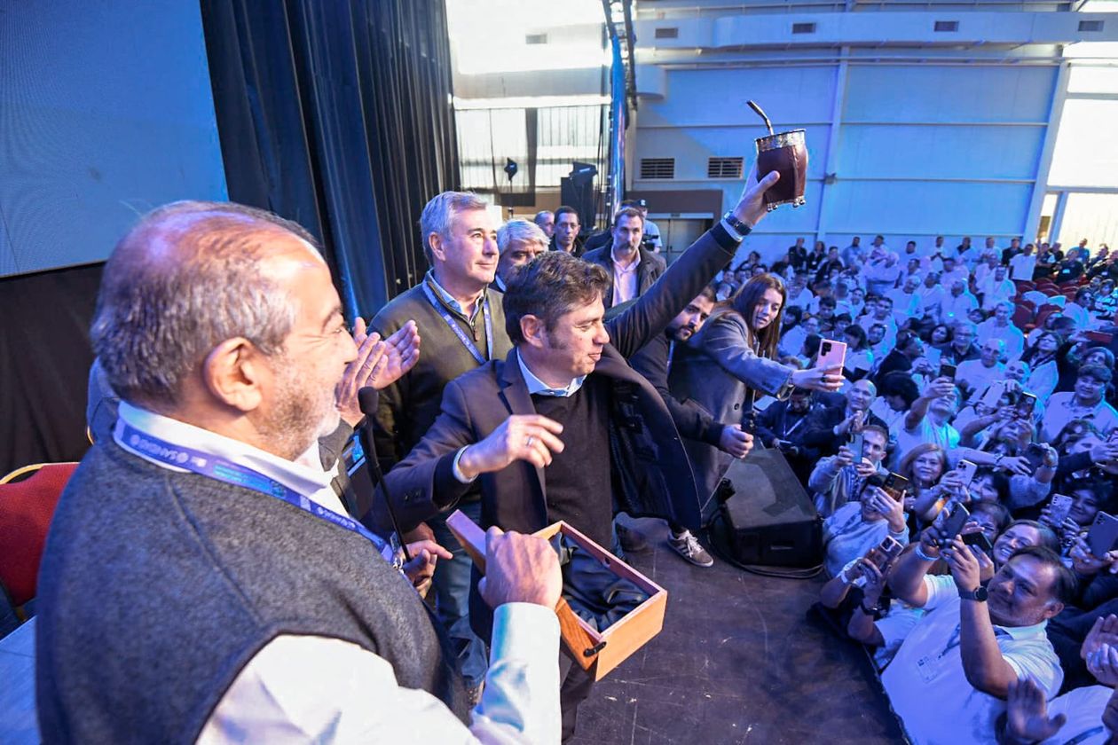 Axel Kicillof en un acto en Córdoba