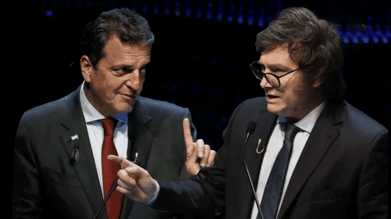 Sergio Massa - Javier Milei.