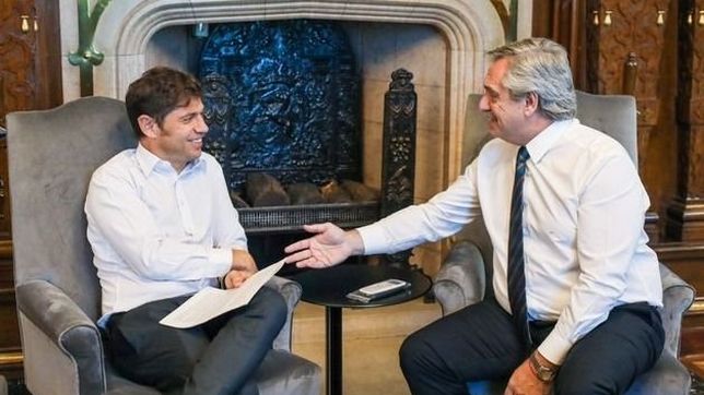 kicillof recibe a maximo kirchner y a massa con pedidos para el presidente