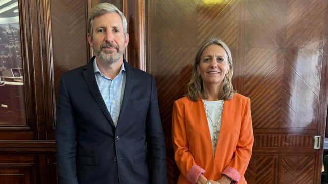 Rogelio Frigerio y la secretaria de Energía de Nación, María Tettamanti.