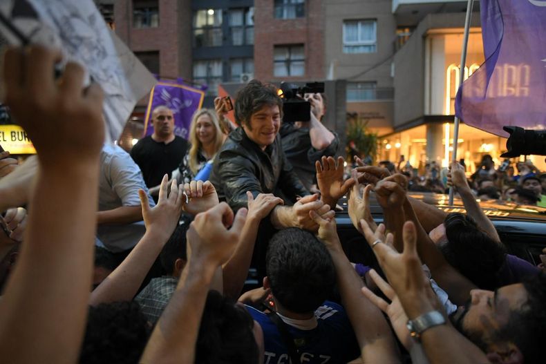 Javier Milei en el cierre de campaña en Córdoba
