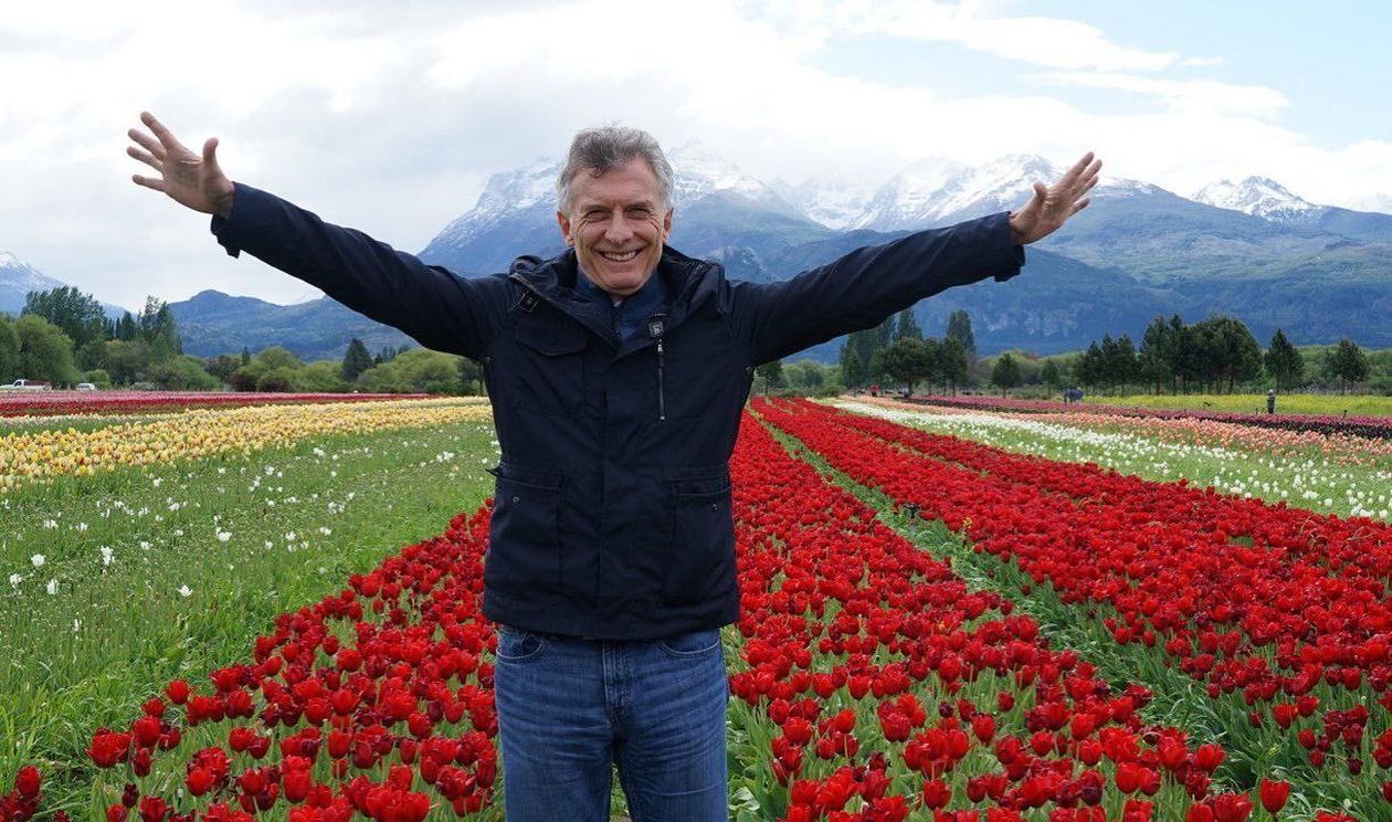 Mauricio Macri en el sur del país.