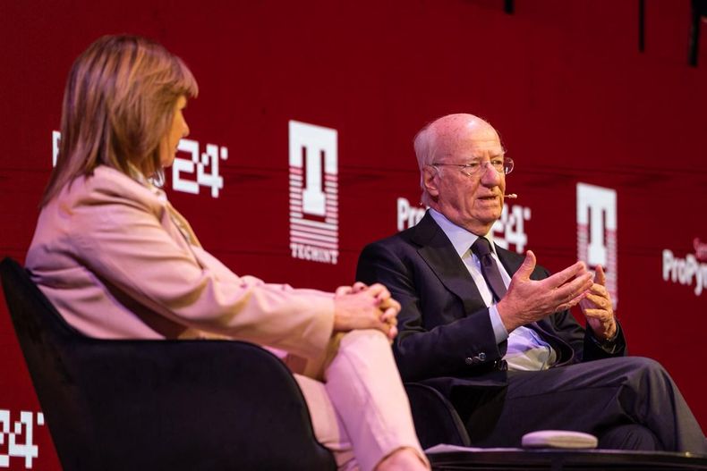 Paolo Rocca recibi&oacute; a Patricia Bullrich en ProPymes.