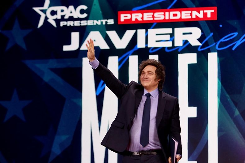 Javier Milei en la CPAC