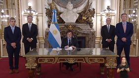 el discurso completo de milei en la cadena del milagro argentino