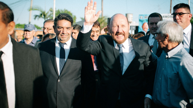 Ariel Caniza, intendente interino de Clorinda y Gildo Insfrán, gobernador de Formosa.