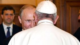 &nbsp;El papa Francisco con Vladimir Putin&nbsp;