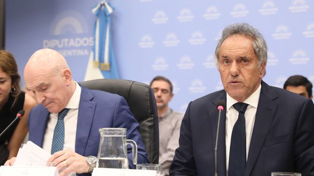Daniel Scioli con José Luis Espert. 