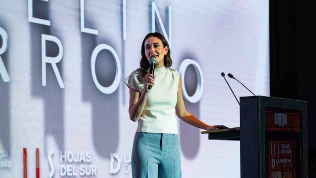 Evelin Barroso, referente del evangelismo, en la Derecha Fest