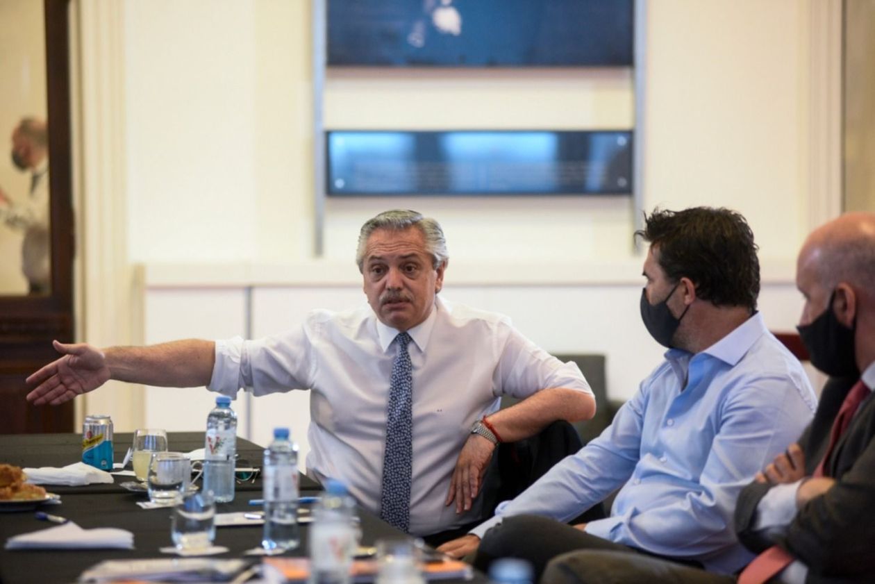 Alberto Fernández y Darío Martínez en gabinete económico Alberto F Darío Martínez