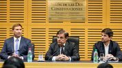 Carlos Rovira, Sebastián Macías y Lucas Romero Spinelli en el encuentro del jueves. Carlos Rovira, Sebastián Macías y Lucas Romero Spinelli en el encuentro del jueves.
