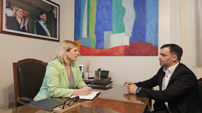 La vicegobernadora Gisela Scaglia y Mauricio Basso, el nuevo secretario de Estado del gobierno de Maximiliano Pullaro.