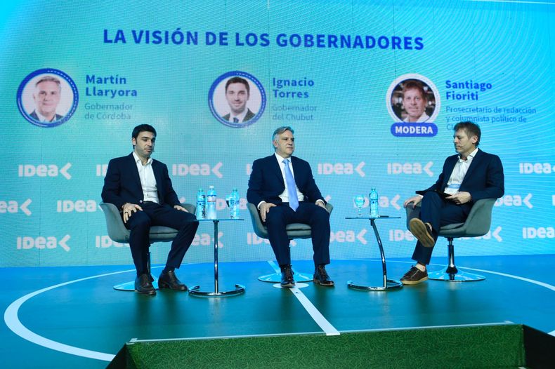 Martín Llaryora y Nacho Torres, los representantes de Provincias Unidas en el Coloquio de Idea.