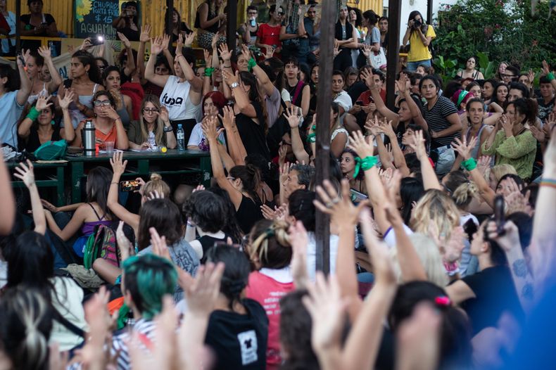 La convocatoria del 8M en CABA se resolvió por consenso en asambleas. FOTO: Sol Avena.&nbsp;
