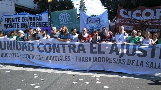 gremios bonaerenses evaluan medidas en conjunto ?contra el ajuste de vidal?