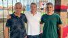 Victor Godano, nuevo presidente de Colón de Santa Fe, junto al ex mandatario Lalo Vega y José Pisarello nuevo secretario coordinador.