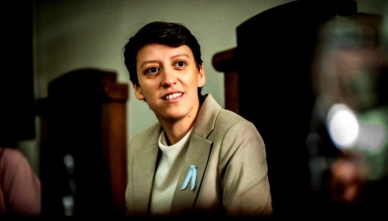 La intendenta radical e impulsora de Nuevos Aires, Lucía Gómez&nbsp;