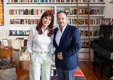 Crisitina Fernández de Kirchner y Ricardo Quintela. 