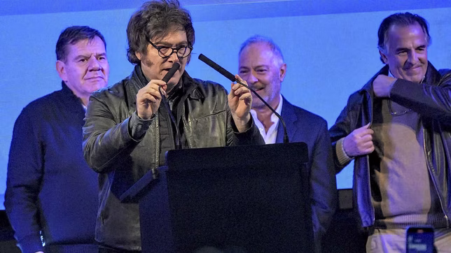 Javier Milei, en La Plata.