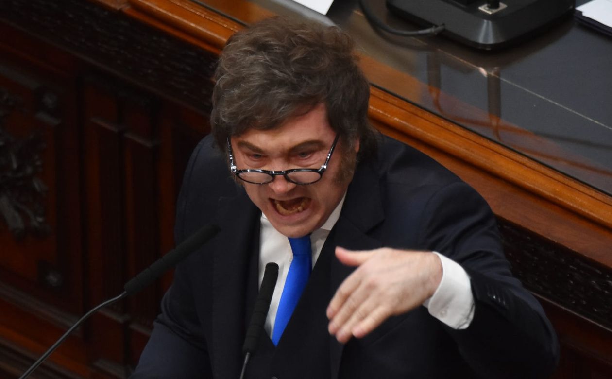 Javier Milei en la Asamblea Legislativa 2026.