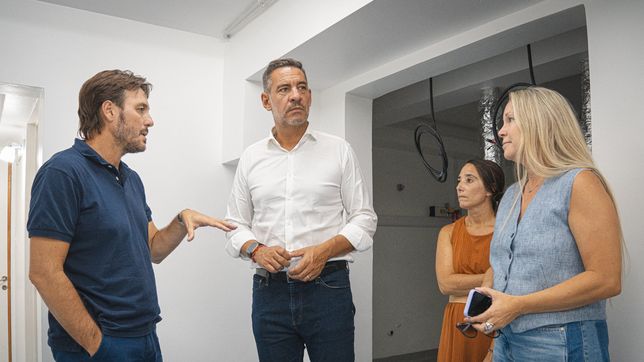 Eduardo Foressi, Virginia Tomassini y Julieta Rinaldi acompañaron al legislador Miguel Siciliano en una recorrida por Marcos Juárez.