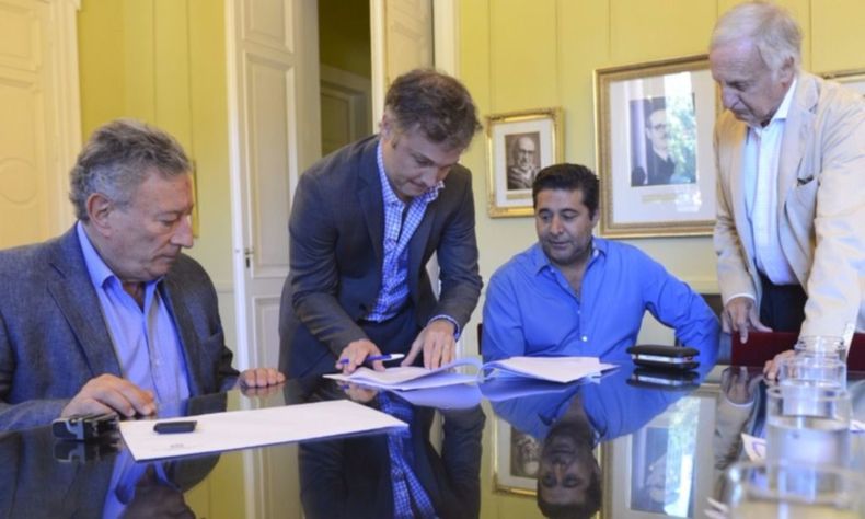 peña macri michetti futbol para todos acuerdo