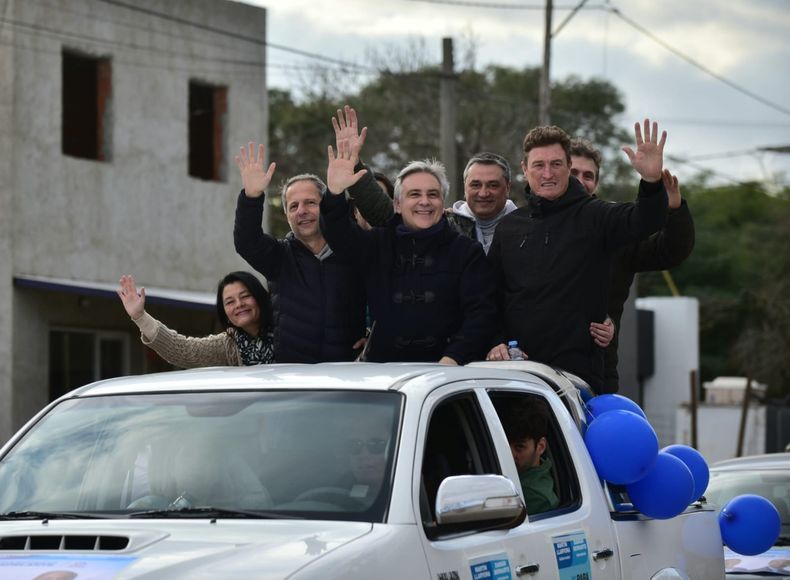 Mart&iacute;n Llaryora, Ignacio Garc&iacute;a Aresca y Dami&aacute;n Bernarte, los tres &uacute;ltimos intendentes de San Francisco,&nbsp;