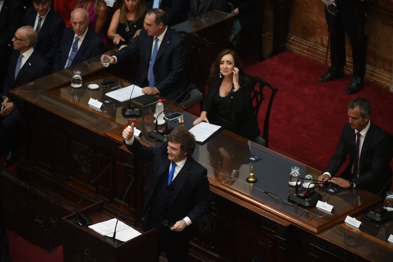 Javier Milei en la Asamblea Legislativa 2026.