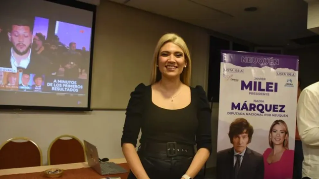 Nadia Márquez, la diputada nacional que cuida los votos de Javier Milei en Neuquén.