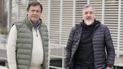 Alberto Weretilneck, gobernador de Río Negro, junto al secretario general de ATE nacional Rodolfo Aguiar.