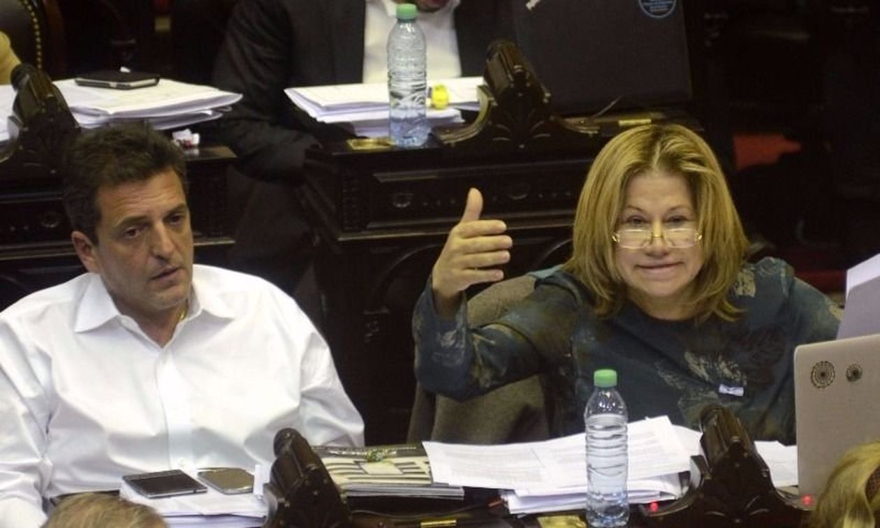 Camaño, cuando integraba el bloque con Massa. Tras el quiebre, la diputada hoy apoya al ministro para el 19N.