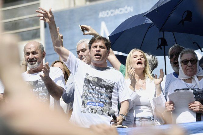 Axel Kicillof, en la marcha del 24 de marzo. Axel Kicillof, en la marcha del 24 de marzo.