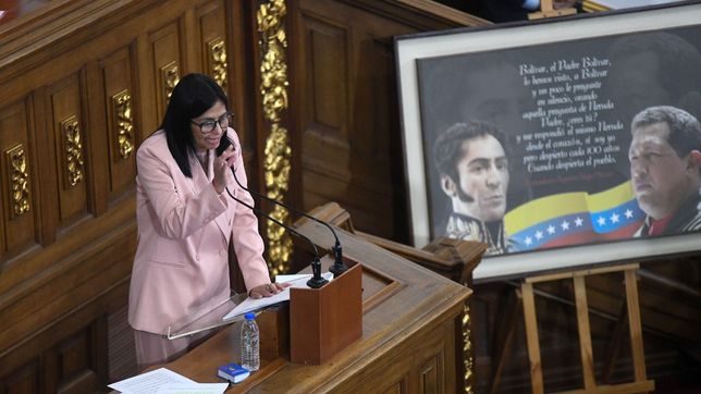 Delcy Rodríguez, la presidenta encargada de Venezuela.