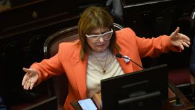 Patricia Bullrich, en el debate de la reforma laboral.&nbsp;