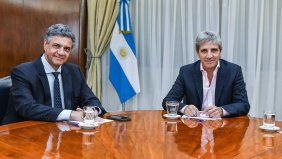 El alcalde Jorge Macri y el ministro Toto Caputo 
