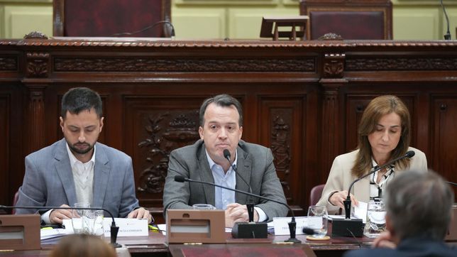 Joaquín Blanco, Emiliano Peralta y Patricia Boni presidente la comisión redactora de la reforma constitucional en Santa Fe.