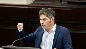 Axel Kicillof en la Apertura de Sesiones bonaerense. Foto AGLP.