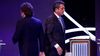 Sergio Massa y Javier Milei en el debate presidencial