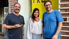 Oscar Tamis, nuevo presidente del PRO de Córdoba, junto a Laura Rodríguez Machado y Oscar Agost Carreño