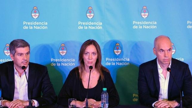 pena, vidal y larreta retoman la negociacion que marca la cancha