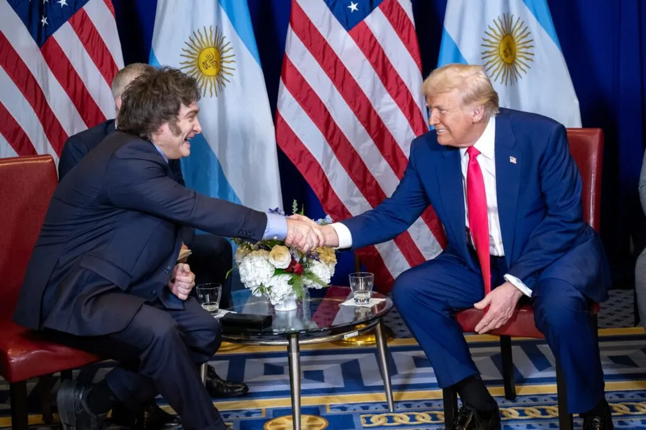 Javier Milei y el presidente de Estados Unidos, Donald Trump.