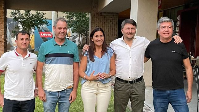 Opositores en San Francisco: Stoppani, Balkenende, Roffé, Puricelli y Canalis, una foto que se dio previo a la interna de la fuerza para elegir al candidato a intendente en las últimas elecciones en el sudeste de Córdoba. 
