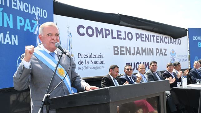 Osvaldo Jaldo inauguró una nueva cárcel en Tucumán y duplicó las plazas penitenciarias.
